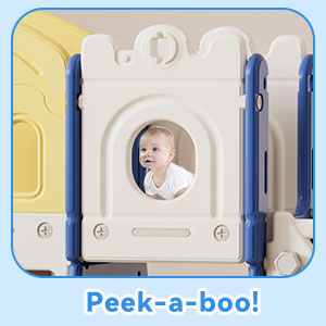 Linor 7-in-1 Toddler Complete Indoor Playset/Playground with Slide, Climber, Basketball Hoop, Tunnel Crawl, and Storage