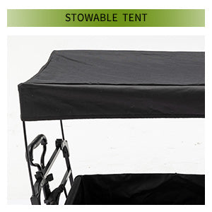 2 Kids Collapsible Stroller Wagon with Canopied for Adventure