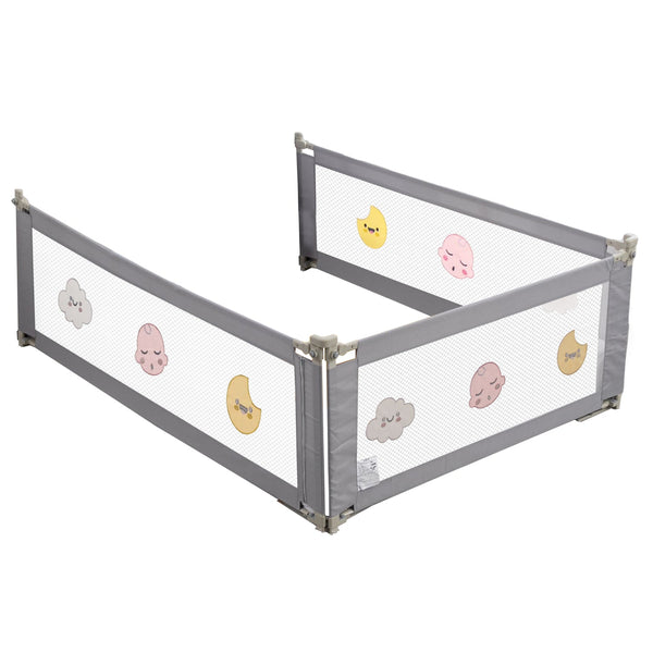 3 Pieces Baby Bed Rail Guard for Kids, bed rails for queen size bed (Queen Size)