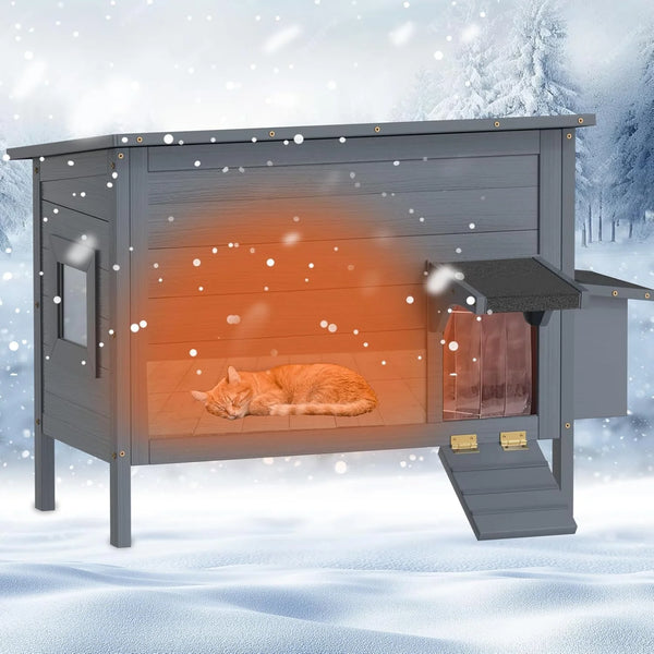 Outdoor Cat House for Winter