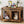 Stylish Dog Crate Furniture with Sliding Barn Door - 39'' Movable Crate with Wheels, Side Door, Detachable Divider, and Flip-Top Design for Small to Medium Dogs