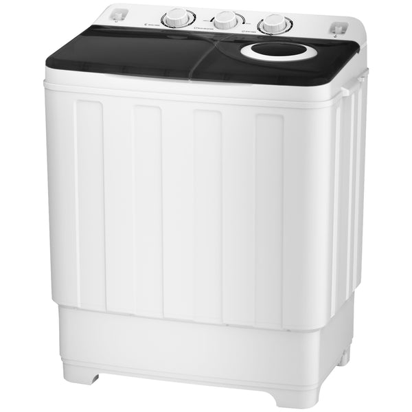 2-in-1 Portable 28lbs Capacity Timer Function Washing Machine & Spinner Dryer