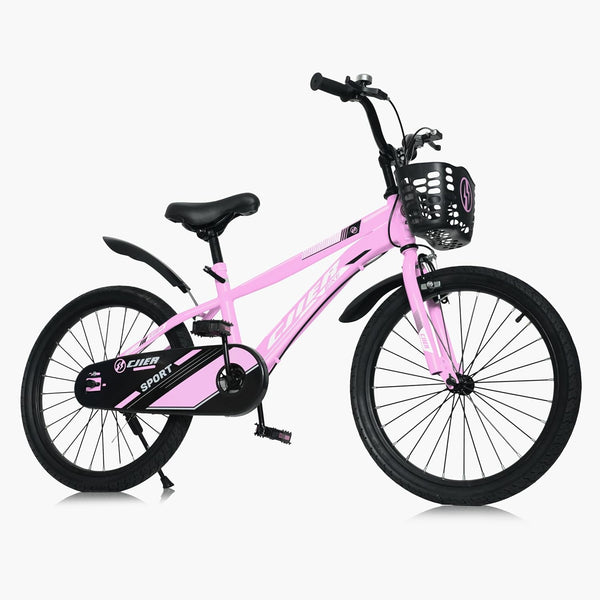 20" Kids Bike for Boys and Girls, Wanan Boys Bicycles with Kickstand for Kids Ages 7-13, Pink