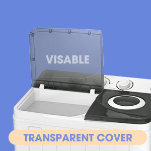2-in-1 Portable 28lbs Capacity Timer Function Washing Machine & Spinner Dryer