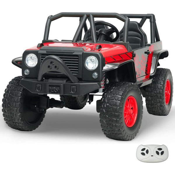 24V Ride On Toys, Akaber Kids Electric Car 5AH 2-Seater with Remote Control, Bluetooth, 4WD UTV Toy Vehicle for Boys and Girls 3-8 Years