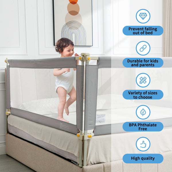 Linor 3-in-1 Baby Bed Foldable Guardrail for Thick Mattresses