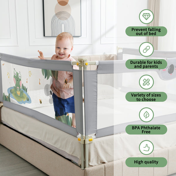 Linor 3-in-1 Baby Bed Foldable Guardrail for Thick Mattresses