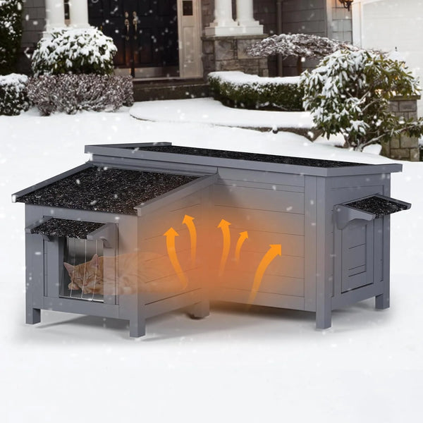 Outdoor Cat House for Winter