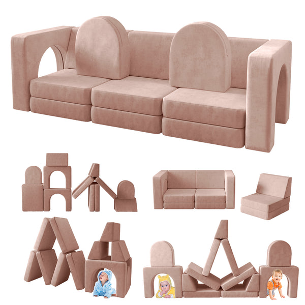 Linor Play Couch, Kids Couch (12 Pieces)