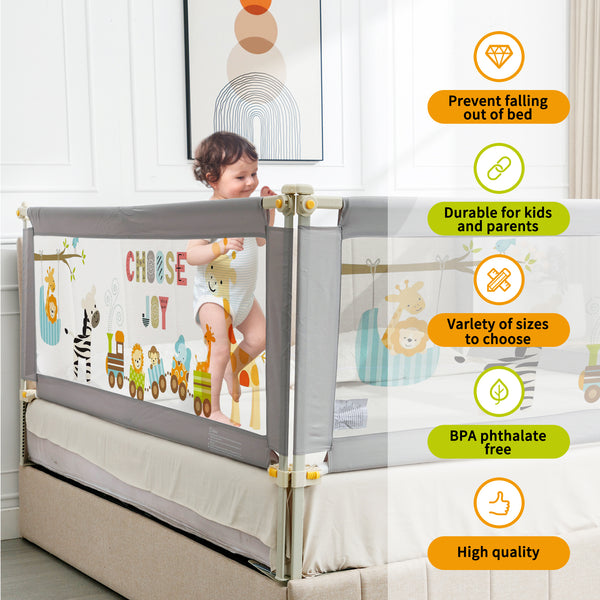 Linor 3-in-1 Baby Bed Foldable Guardrail for Thick Mattresses