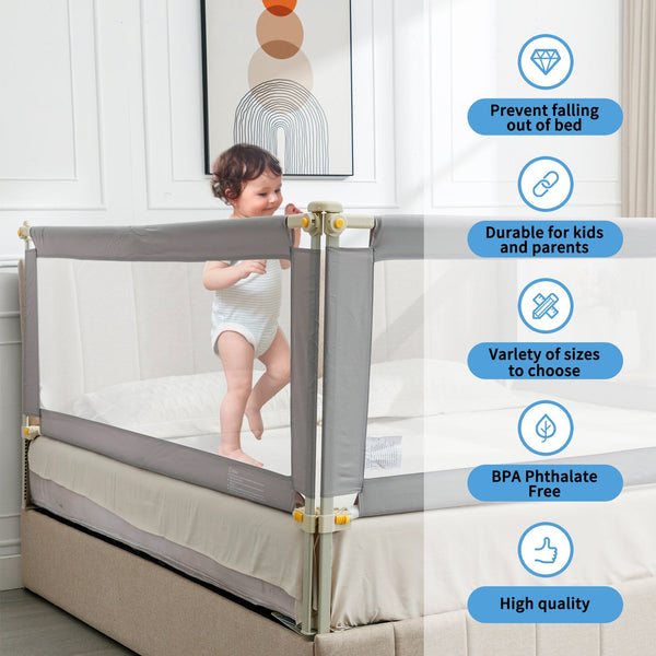 Linor 3-in-1 Baby Bed Foldable Guardrail for Thick Mattresses