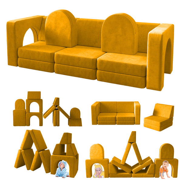 Linor Play Couch, Kids Couch (12 Pieces)