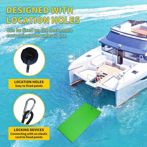 Linor 18 X 5Ft Lily Pad Floating Mat, 3-Layer Tear-Resistant Xpe Foam Floating Island for 6-8 Adults