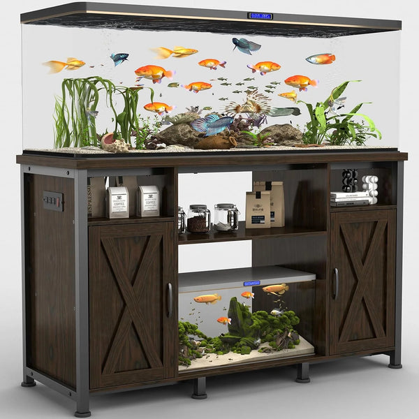 Linor Gallon Fish Tank Stand with Power Outlets