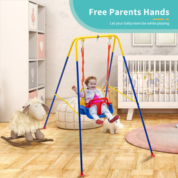 3-in-1 Toddler Swing, Swing Set, Baby Swings Outdoor & Indoor for Infants to Toddler