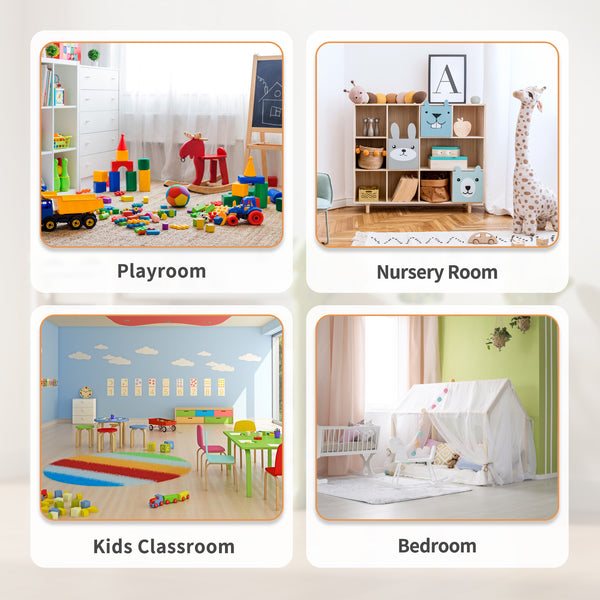linor Multi-Purpose Toy Storage Organizer, Enclosed Cabinets, Pull-Out Drawers, Kids Toy Storage for Playroom, Bedroom
