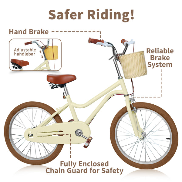 Kids Bike, 14 16 20 inch Girls Bike for 5-14 Girls with Training Wheels New