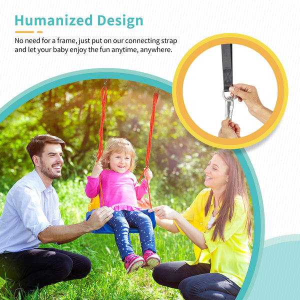 3-in-1 Toddler Swing, Swing Set, Baby Swings Outdoor & Indoor for Infants to Toddler