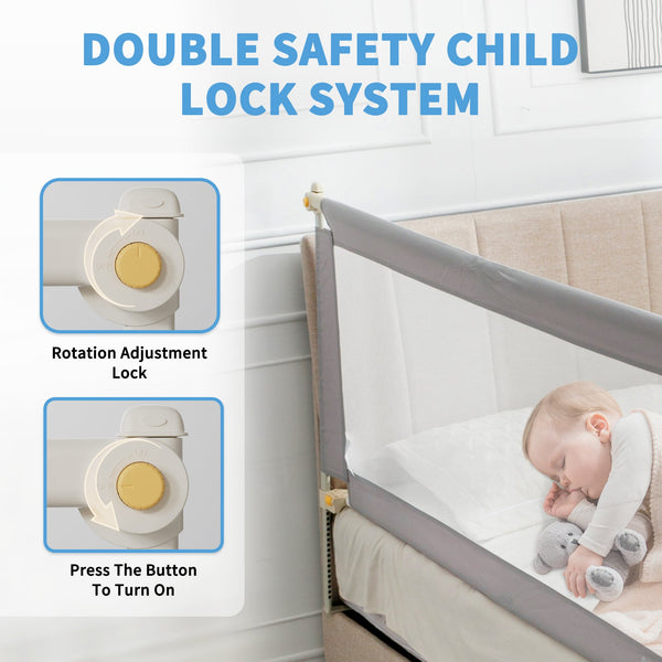 Linor 3-in-1 Baby Bed Foldable Guardrail for Thick Mattresses