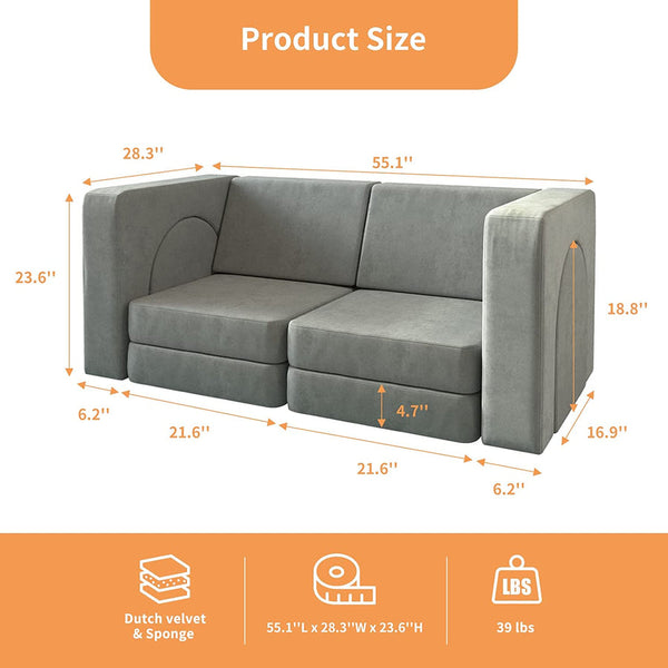 Kids couch, Play Couch (10 Pieces)