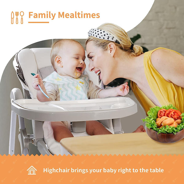6 in 1 High Chairs for Babies and Toddlers,  Baby High Chair, Portable Baby Booster Seat with Wheels