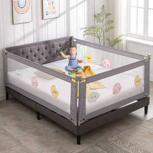 3 Pieces Baby Bed Rail Guard for Kids, bed rails for queen size bed (Queen Size)