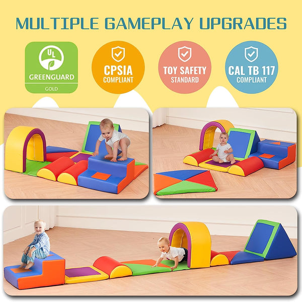 Foam Climbing Blocks, 11pcs Climbing Toys for Toddlers 1-3, Climbing Toys Indoor(11pcs)