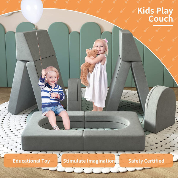 Linor Play Couch, Kids Couch (12 Pieces)