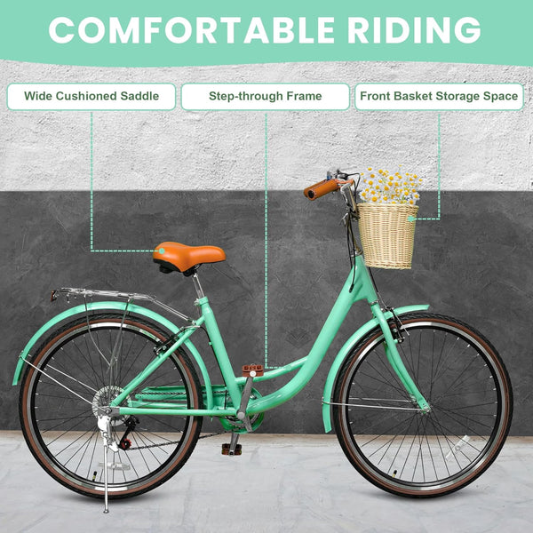 Linor 26 Inch Cruiser Bike for Women