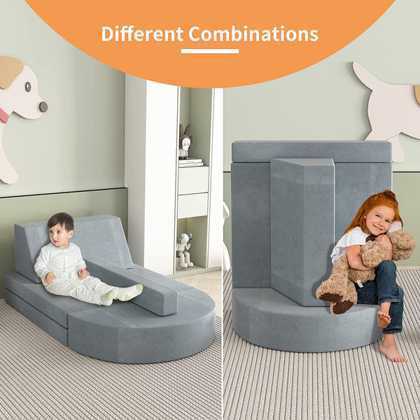 Kids Couch, Playroom Couch(5 Pcs)