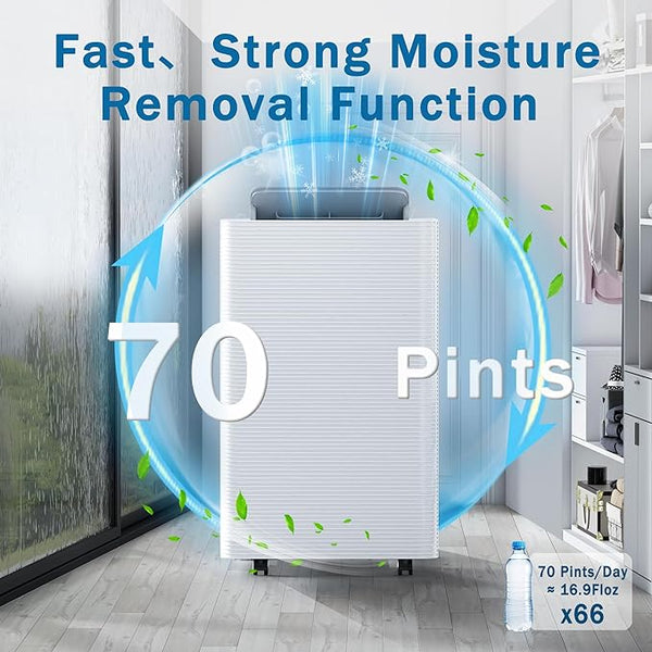 Portable Air Conditioner, 14000 BTU Portable AC Unit with Remote Control, Dehumidifier, Fan, Auto, Sleep Modes, Up to 700 Sq. Ft, Quiet Portable Air Conditioners with Installation Kits, 24H Timer