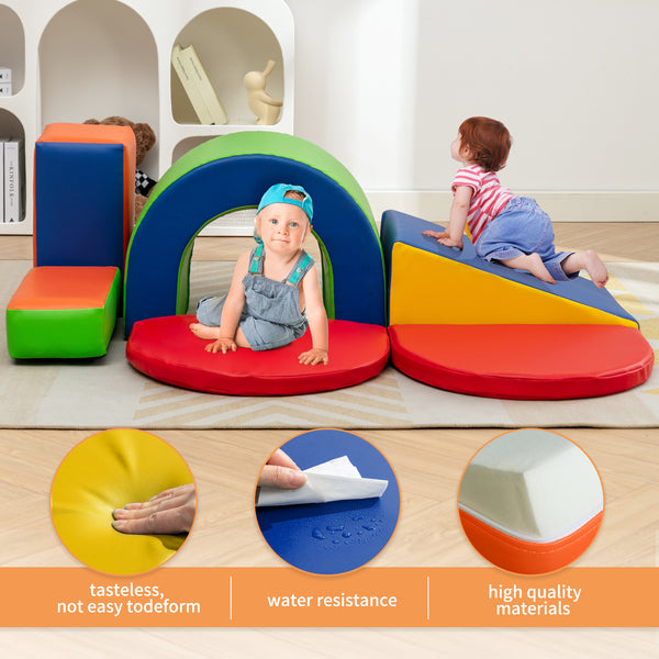 Foam Climbing Blocks for Toddlers, 6 Pcs Climbing Toys for Toddlers (1-3 years )