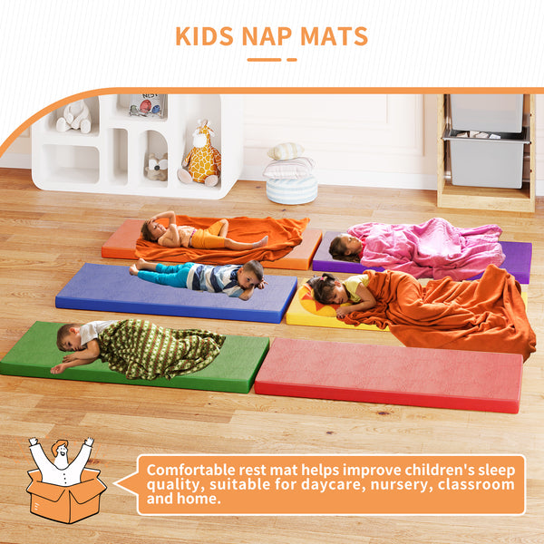 Nap Mats, 6Pcs Toddler Nap Rest Mats for Daycare Preschool, Kids Rest Mat 2 Inch