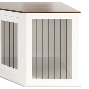 Large Corner Dog Crate Furniture for 3 Dogs for Home