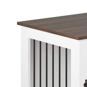 Large Corner Dog Crate Furniture for 3 Dogs for Home