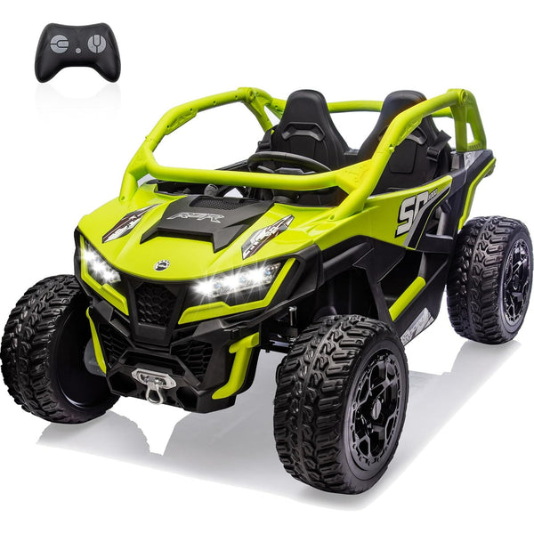 Akaber 24V 10AH 2 Seater Power of Wheels for Big Kids, 21" 4WD/AWD Largre Kids' Electric Vehicles with Remote Control for Girls and Boys, UTV Ride On Car for Kid, EVA Tires, 4 Spring Absorbers