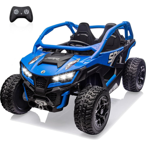 Akaber 24V 10AH 2 Seater Power of Wheels for Big Kids, 21" 4WD/AWD Largre Kids' Electric Vehicles with Remote Control for Girls and Boys, UTV Ride On Car for Kid, EVA Tires, 4 Spring Absorbers