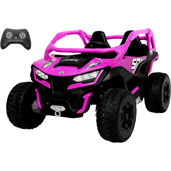 24V 10AH 2 Seater Ride on Toyss for Big Kids, 21" 4WD/AWD Largre Kids' Electric Vehicles with Remote Control for Girls,Boys, UTV Ride On Car for Kids, 4 Spring Absorbers, EVA Tires