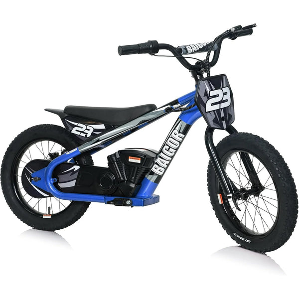 Wanan 24V Electric Bike for Kids, 250W Electric Motorcycle Up to 15.5MPH,16-inch Tires, 3 Speeds, Electric Balance Bike for Kids Aged 6+
