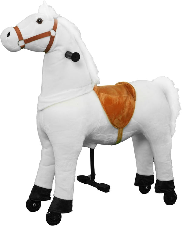 Ride on Horse for Big Kids Horse Ride on Toy, Riding Horse, Pony Rider Mechanical Walking Action Plush Animal