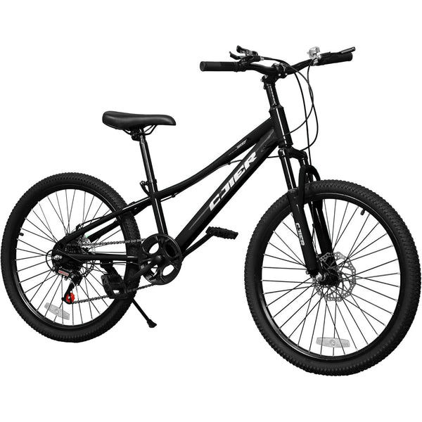 DEYGIA 24 Inch Kids Mountain Bike, Kids Bike 7 Speeds, Bikes for Kids 9-14, Girls Boys Bike with Suspension Fork, Dual-Disc Brake, Anti-Slip Butyl Tires