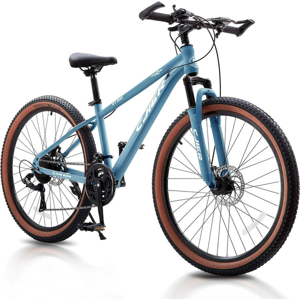 DEYGIA 24 inch Kids Mountain Bike, 21 Speed MTB with Internal Cable Routing, Suspension Fork, Dual Disc Brakes - 2.125'' Tires, Easy Assembly