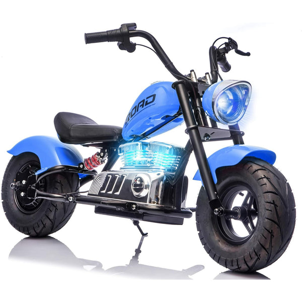 DEYGIA 24V 250W Kids Electric Dirt Bike, 12.5 MPH & 10-Mile Range, 176lb Capacity, Dual Suspension + Disc Brake, Twist Throttle - Electric Motorbike for Ages 8-14