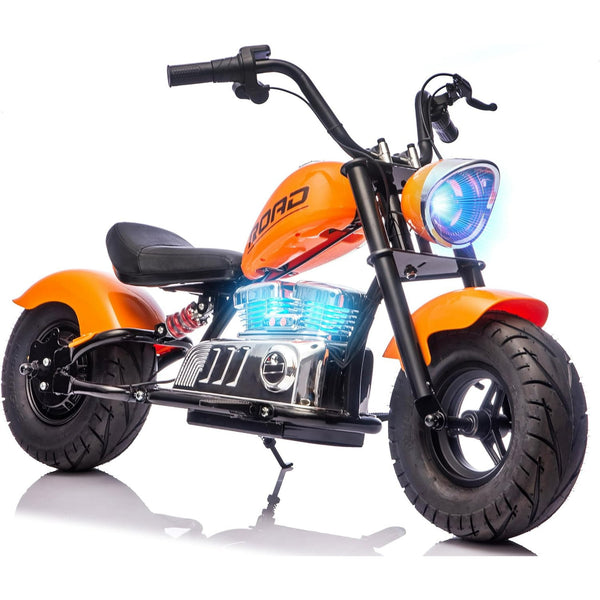 DEYGIA 24V 250W Kids Electric Dirt Bike, 12.5 MPH & 10-Mile Range, 176lb Capacity, Dual Suspension + Disc Brake, Twist Throttle - Electric Motorbike for Ages 8-14