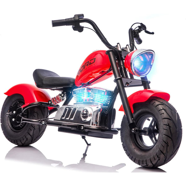 DEYGIA 24V 250W Kids Electric Dirt Bike, 12.5 MPH & 10-Mile Range, 176lb Capacity, Dual Suspension + Disc Brake, Twist Throttle - Electric Motorbike for Ages 8-14