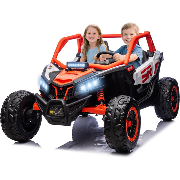 DEYGIA Large 24V 7AH 2 Seater Ride-On Car for Big Kids, 4WD with Spring Absorber and Remote Control