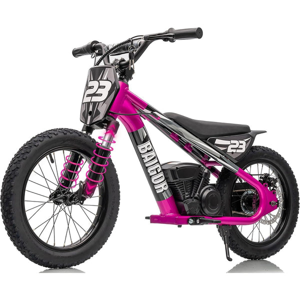DEYGIA Electric Dirt Bike for Kids 6-12 with Shock-Absorbing Front Fork, 250W Electric Motorcycle Up to 15.5MPH, 24V Detachable Battery, 16'' Tire Electric Balance Bike with Kickstand