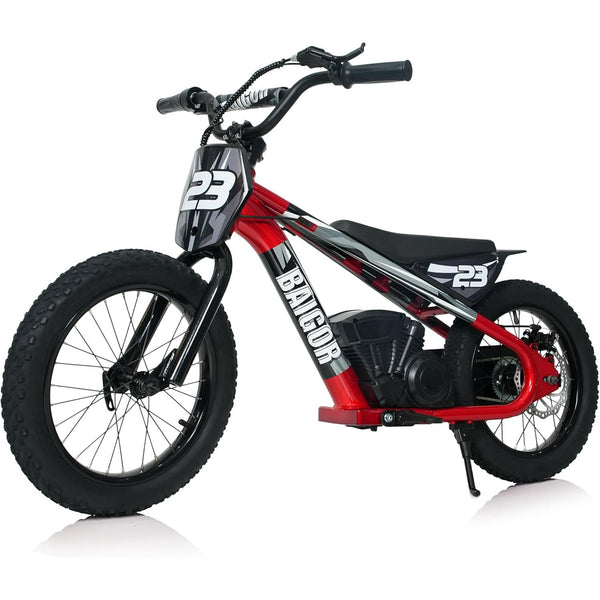 DEYGIA Electric Dirt Bike for Kids Ages 6-12, 250W Electric Motorcycle Up to 15.5MPH, 24V Detachable Battery, 16'' Inflatable Tire Electric Balance Bike with Kickstand