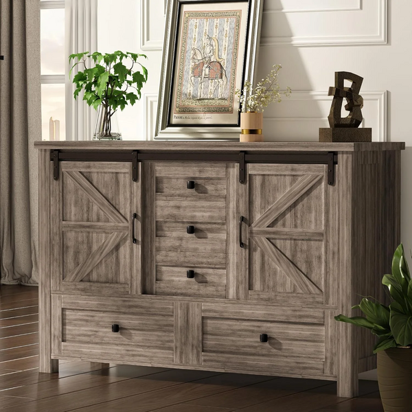 48" Farmhouse Drawer Dresser, Tall Dresser, Chest of Drawers new