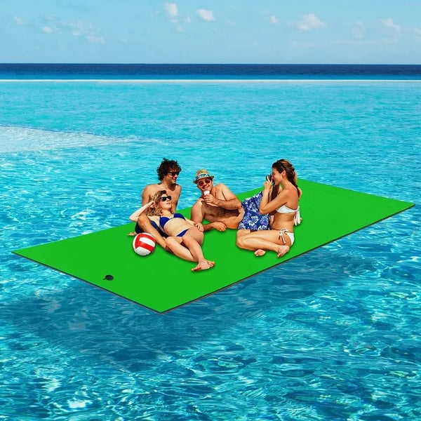 Linor 18 X 6Ft Lily Pad Floating Mat, 3-Layer Tear-Resistant Xpe Foam Floating Island for 7-9 Adults